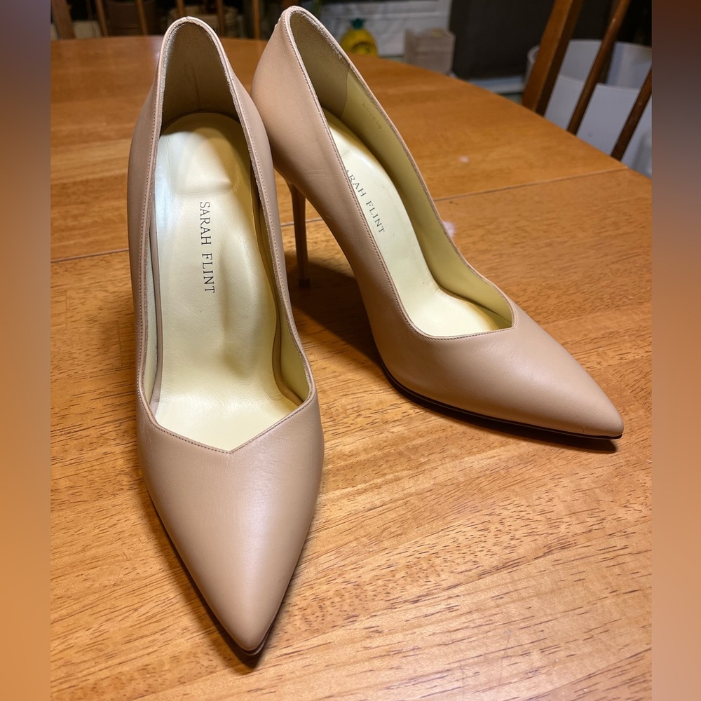 Sarah Flint Perfect Pump 100 Sand Calf size 41, US 10